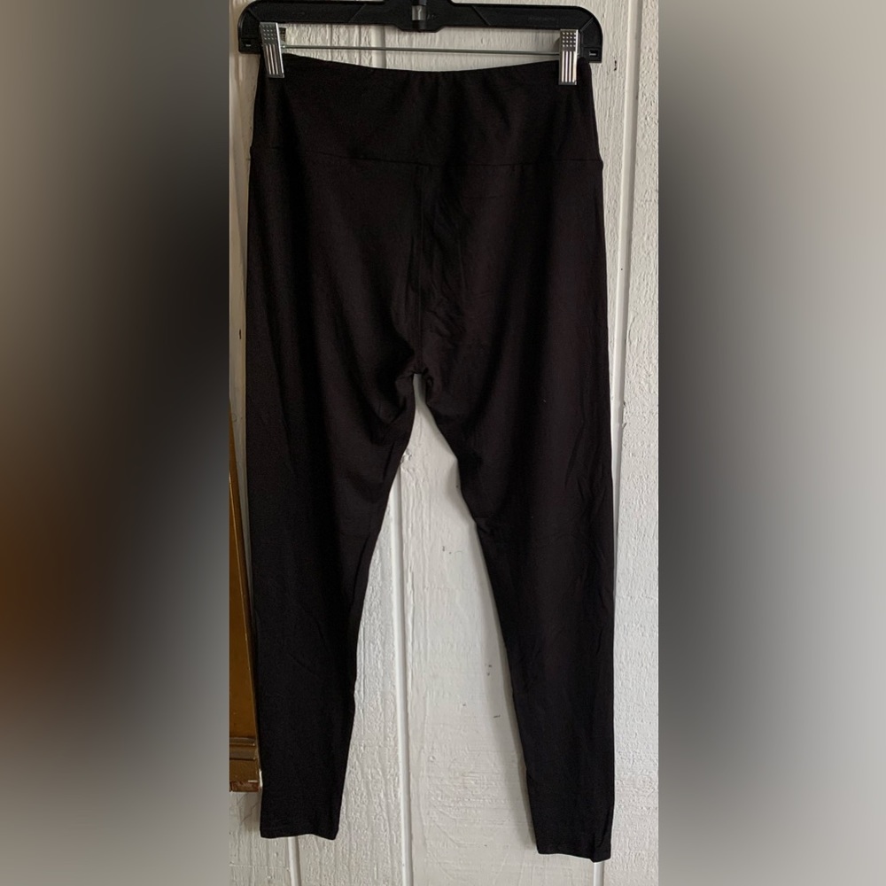 Black High Waist Yoga Sports Leggings, Stretchy Slim Fit Bike Pants, Women's